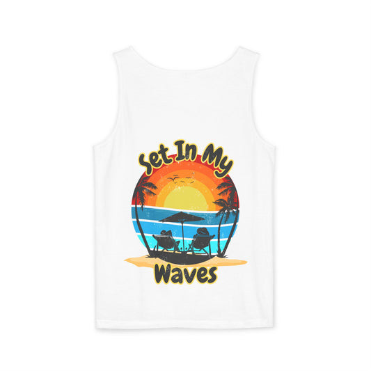 "Set In My Waves" Tropical Paradise Tank Top