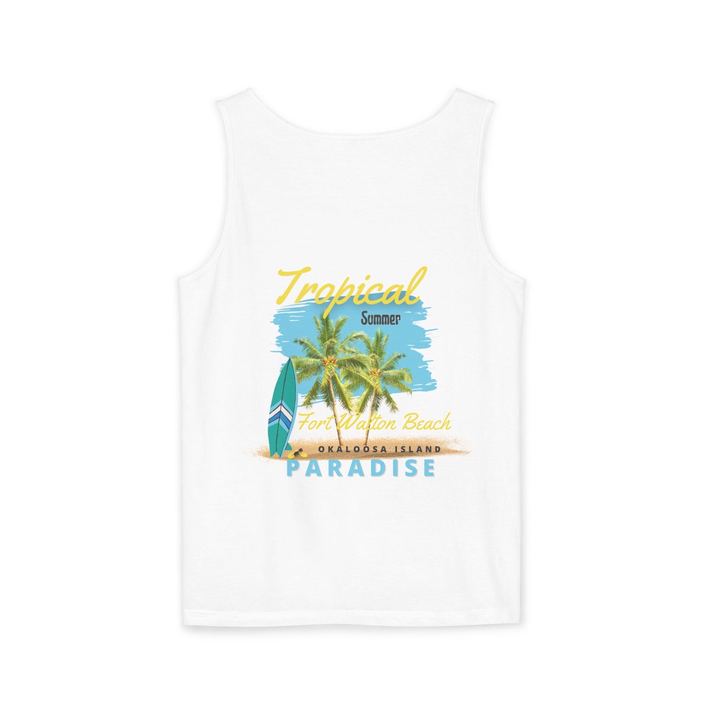 Tropical (FWB) Summer Tank Top (Back)