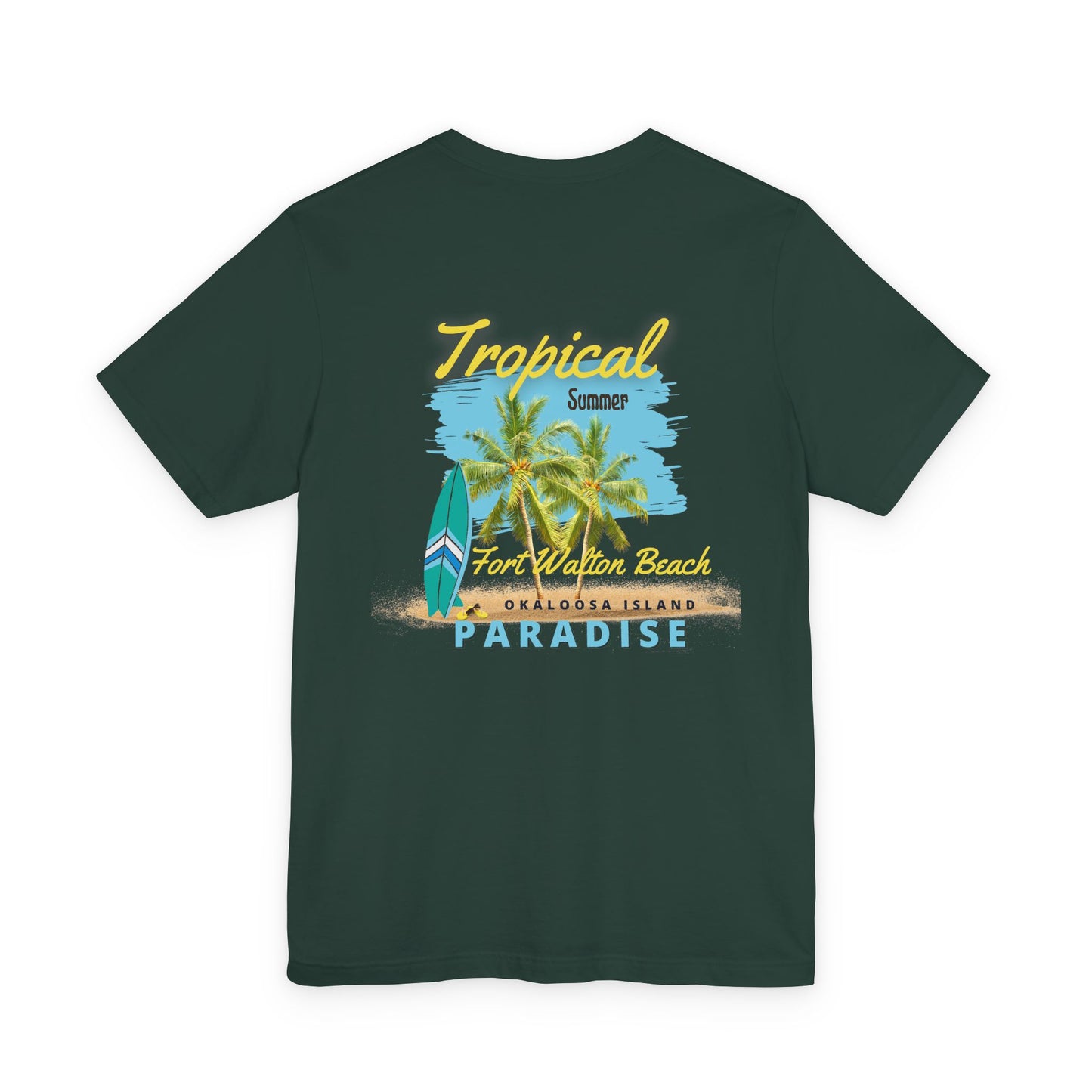 Tropical Paradise Fort Walton Beach/Destin T-Shirt(Dark Colors)