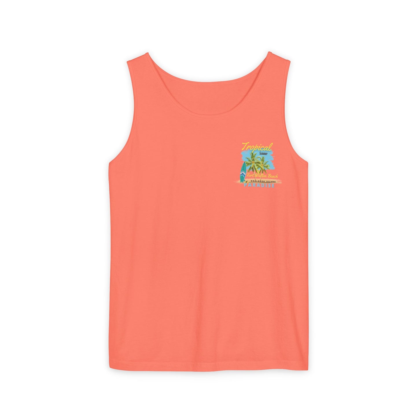 Tropical (FWB) Summer Tank Top (Back)