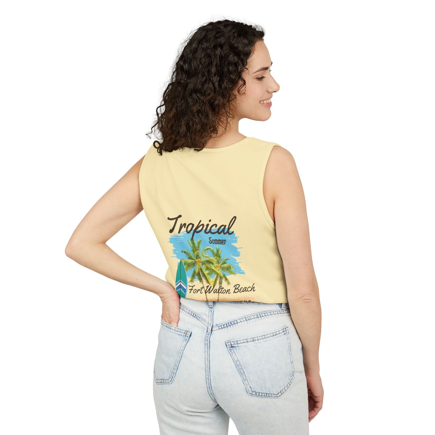 Tropical Paradise Tank Top(Print on Front/Back)