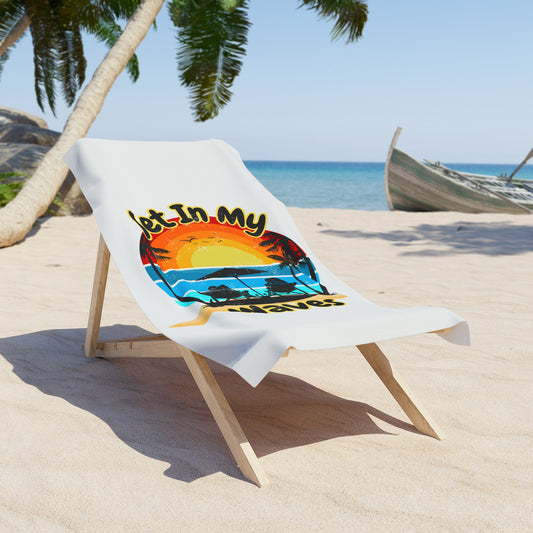 "Set In My Waves" Tropical Beach Towel, Summer Fun(FWB/Destin)