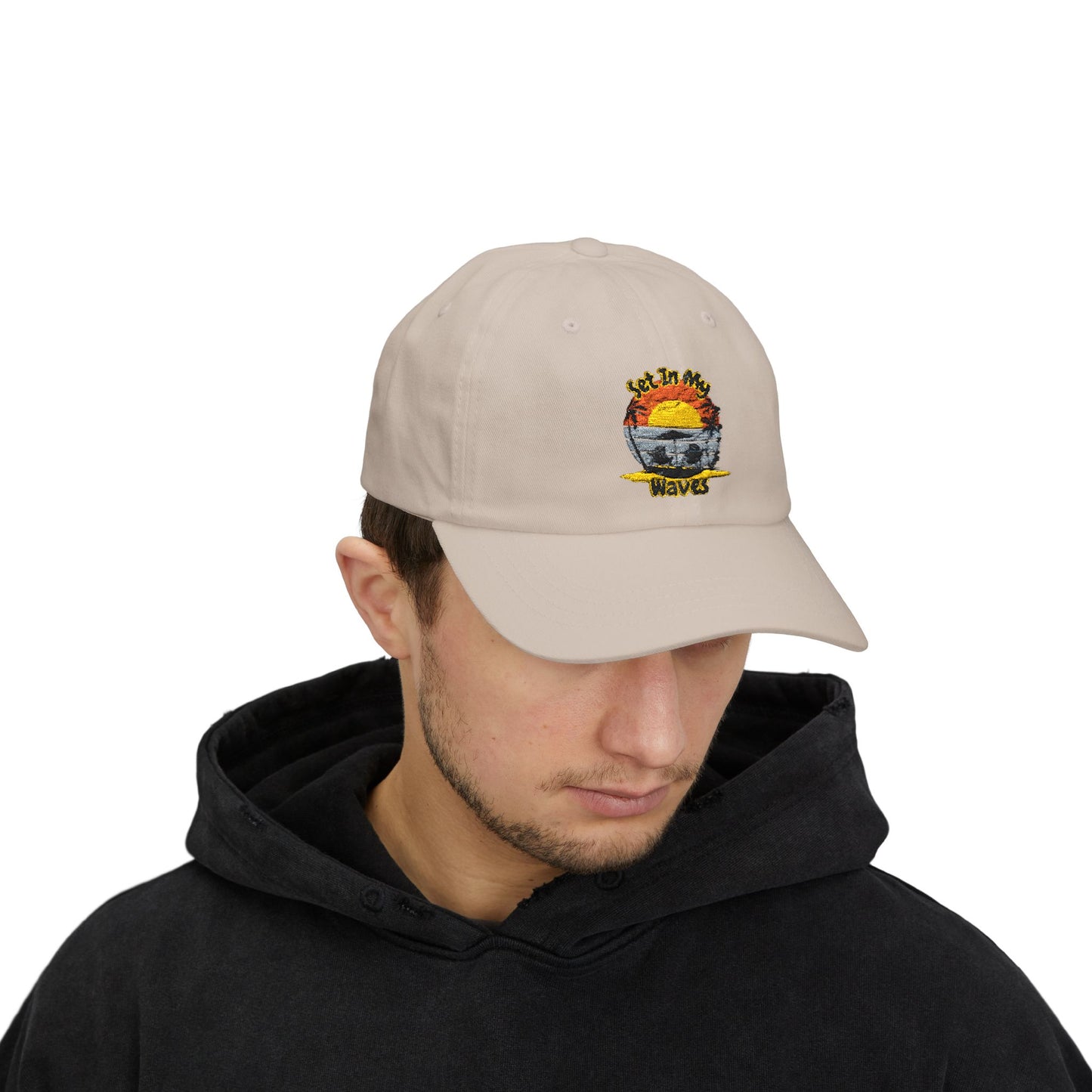 "Set In My Waves" Tropical Dad Cap